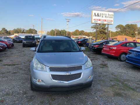 2010 Chevrolet Traverse for sale at A&J Auto Sales & Repairs in Sharpsburg NC