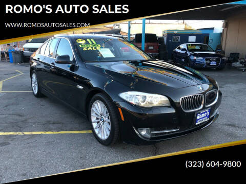2011 BMW 5 Series for sale at ROMO'S AUTO SALES in Los Angeles CA