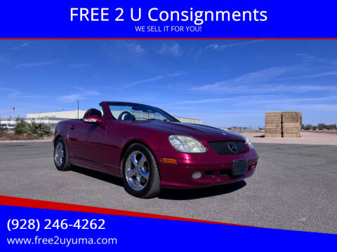 2001 Mercedes-Benz SLK for sale at FREE 2 U Consignments in Yuma AZ