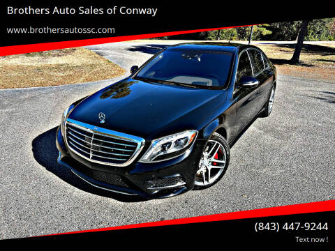 2015 Mercedes-Benz S-Class for sale at Brothers Auto Sales of Conway in Conway SC
