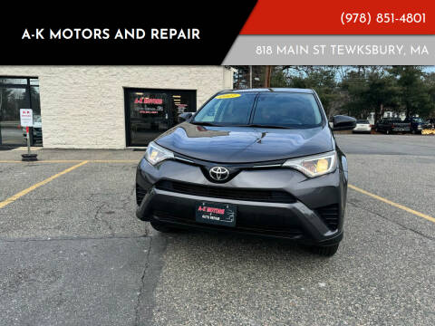 2017 Toyota RAV4 for sale at A-K Motors and Repair in Tewksbury MA