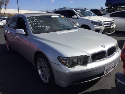 2004 BMW 7 Series for sale at SoCal Auto Auction in Ontario CA