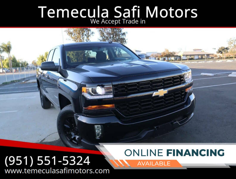 2018 Chevrolet Silverado 1500 for sale at Temecula Safi Motors in Temecula CA