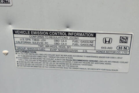 2022 Honda Civic Sport