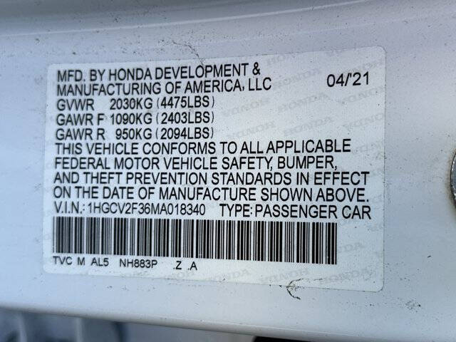 2021 Honda Accord Sport