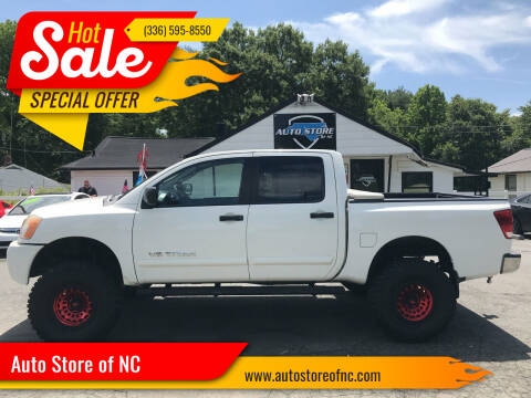 2010 Nissan Titan for sale at Auto Store of NC in Walkertown NC