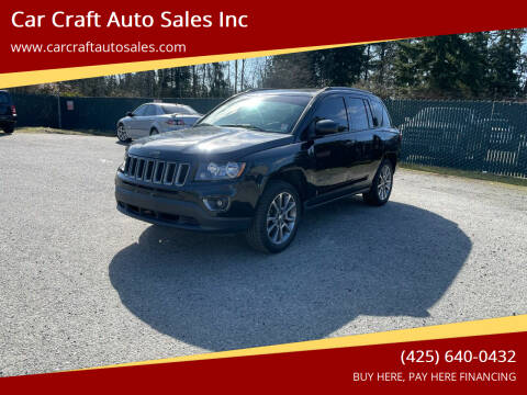 2017 Jeep Compass for sale at Car Craft Auto Sales Inc in Lynnwood WA