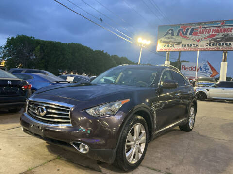 2015 Infiniti QX70 for sale at ANF AUTO FINANCE in Houston TX