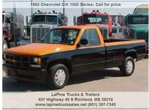 1992 Chevrolet C/K 1500 Series for sale at LaPine Trucks & Trailers in Richland MS