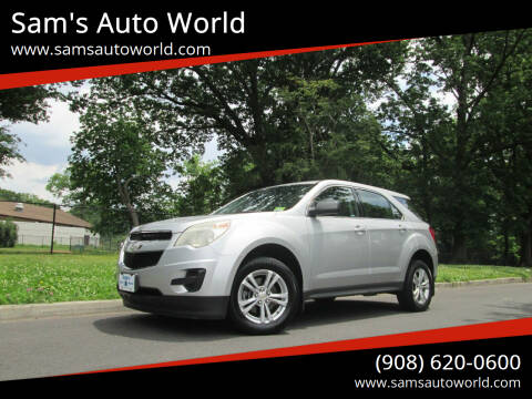 2012 Chevrolet Equinox for sale at Sam's Auto World in Roselle NJ