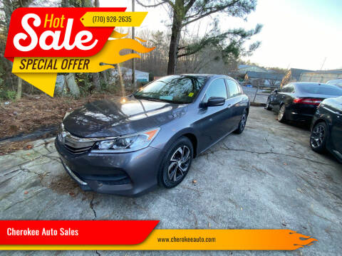 2017 Honda Accord for sale at Cherokee Auto Sales in Acworth GA