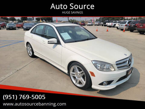 2010 Mercedes-Benz C-Class for sale at Auto Source in Banning CA