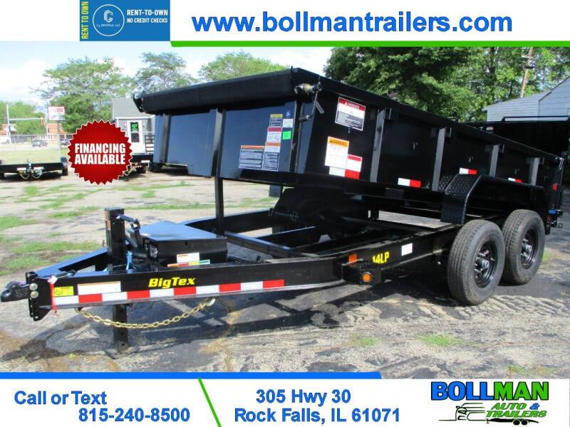 2024 Big Tex Trailer 14K 7' x 14' Low Profile Dump for sale at Bollman Auto & Trailers in Rock Falls IL