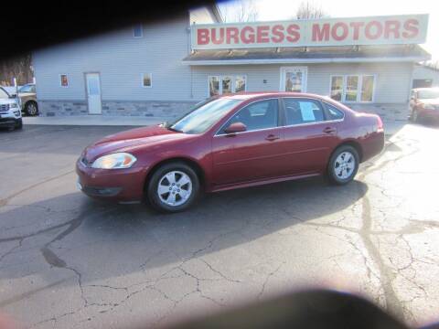 2010 Chevrolet Impala for sale at Burgess Motors Inc in Michigan City IN