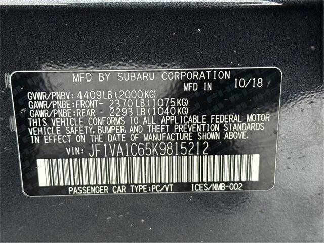 2019 Subaru WRX Premium