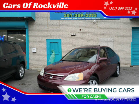 2003 Honda Civic for sale at Cars Of Rockville in Rockville MD