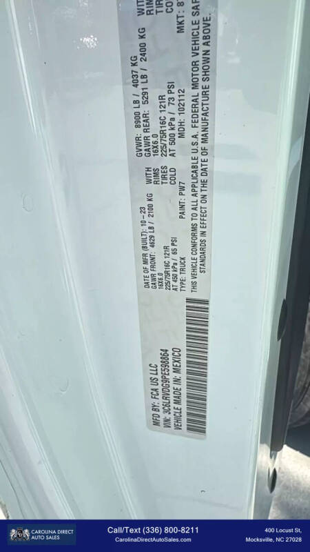 2023 RAM ProMaster 2500 159 WB