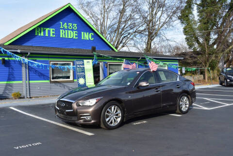 2014 Infiniti Q50 for sale at RITE RIDE INC. in Murfreesboro TN