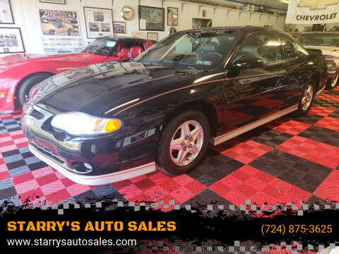 2002 Chevrolet Monte Carlo for sale at STARRY'S AUTO SALES in New Alexandria PA