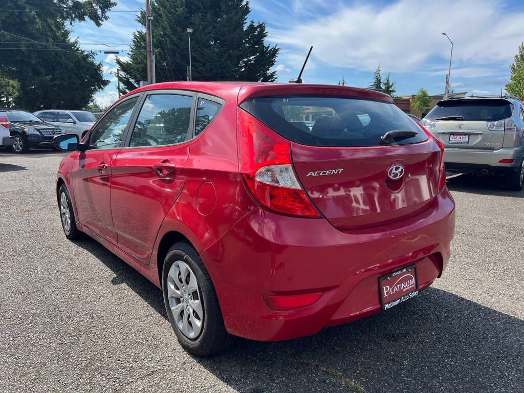 2017 Hyundai ACCENT for sale at PLATINUM AUTO SALES INC in Lacey, WA