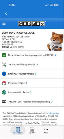 2007 Toyota Corolla CE