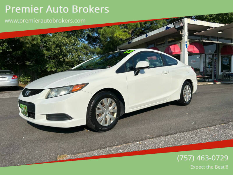 2012 Honda Civic for sale at Premier Auto Brokers in Virginia Beach VA