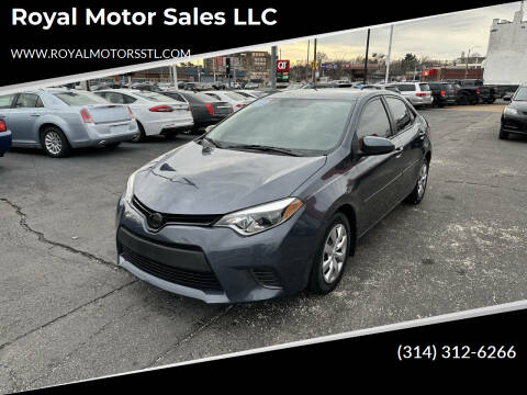 2016 Toyota Corolla for sale at Royal Motor Sales LLC in Saint Louis MO