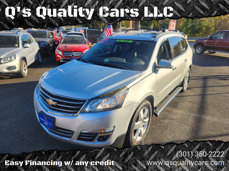 2016 Chevrolet Traverse for sale at Q's Quality Cars LLC in Capitol Heights MD