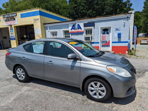 2014 Nissan Versa for sale at A&A Auto Sales llc in Fuquay Varina NC