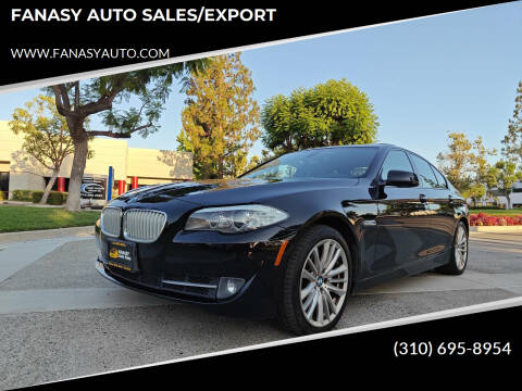 2011 BMW 5 Series for sale at FANASY AUTO SALES/EXPORT in Yorba Linda CA