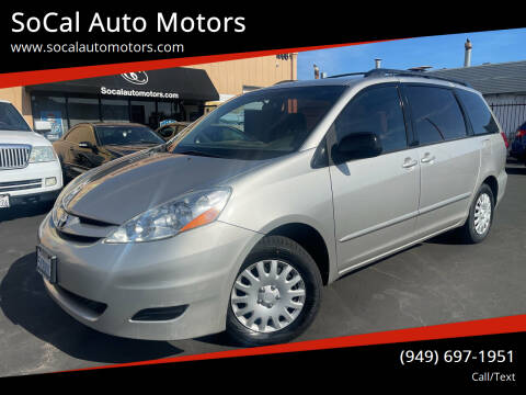 2006 Toyota Sienna for sale at SoCal Auto Motors in Costa Mesa CA