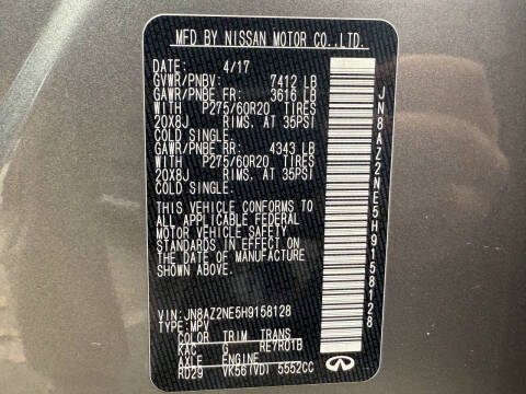 2017 Infiniti QX80 Limited