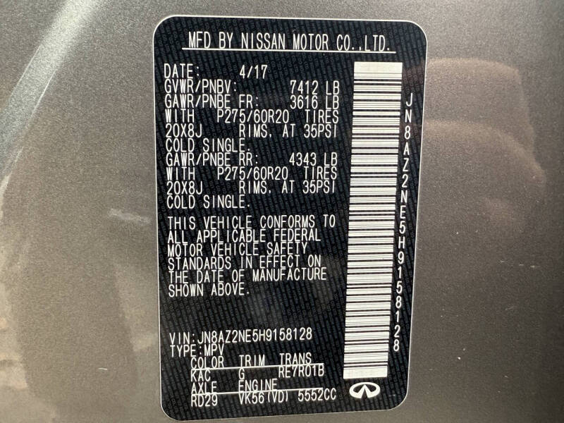 2017 Infiniti QX80 Limited