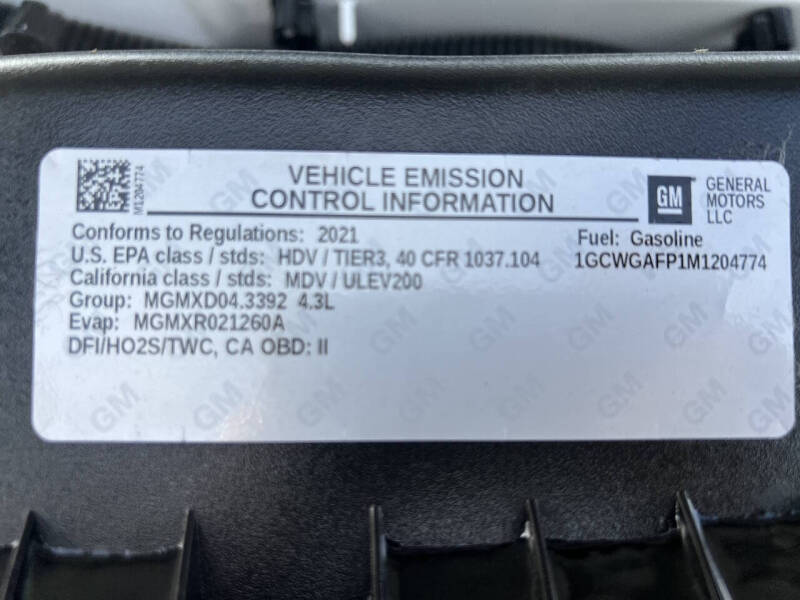 2021 Chevrolet Express 2500