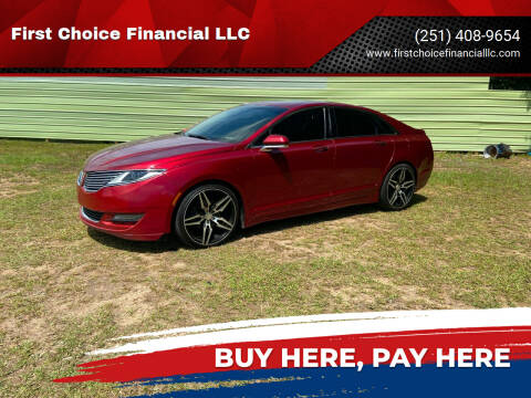 2014 Lincoln MKZ for sale at First Choice Financial LLC in Semmes AL