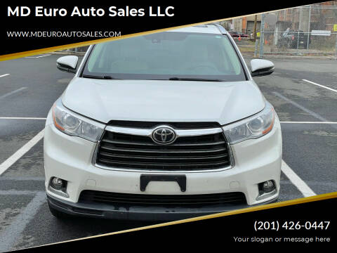 2015 Toyota Highlander for sale at MD Euro Auto Sales LLC in Hasbrouck Heights NJ
