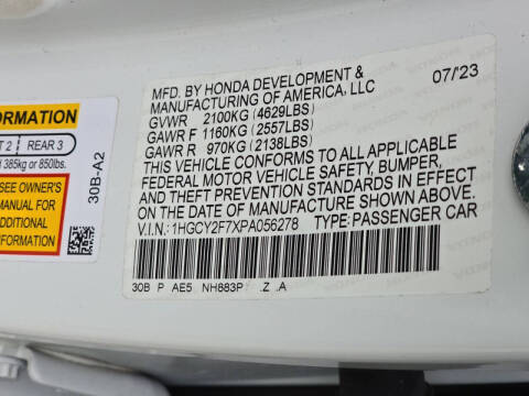 2023 Honda Accord Hybrid