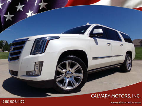 2015 Cadillac Escalade ESV for sale at Calvary Motors, Inc. in Bixby OK