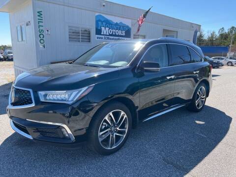 2017 Acura MDX for sale at Mountain Motors LLC in Spartanburg SC