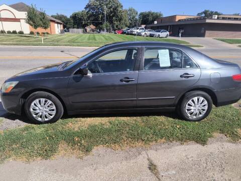 2005 Honda Accord for sale at D and D Auto Sales in Topeka KS