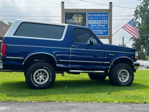 1996 Ford Bronco for sale at Marcotte & Sons Auto Village in North Ferrisburgh VT
