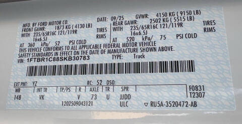 2025 Ford Transit 250