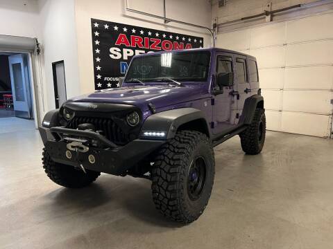 2017 Jeep Wrangler Unlimited for sale at Arizona Specialty Motors in Tempe AZ