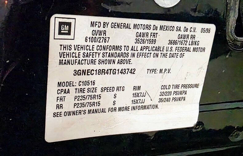 1996 Chevrolet Tahoe