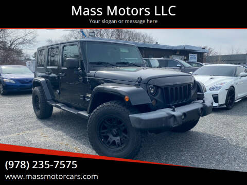 2007 Jeep Wrangler Unlimited for sale at Mass Motors LLC in Worcester MA