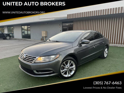 2016 Volkswagen CC for sale at UNITED AUTO BROKERS in Hollywood FL