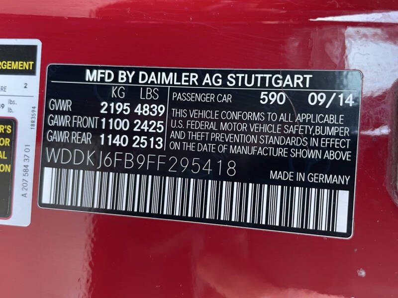 2015 Mercedes-Benz E-Class E 400