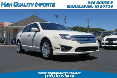 2012 Ford Fusion Hybrid for sale at High Quality Imports in Manalapan NJ