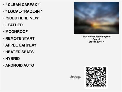 2024 Honda Accord Hybrid Sport-L