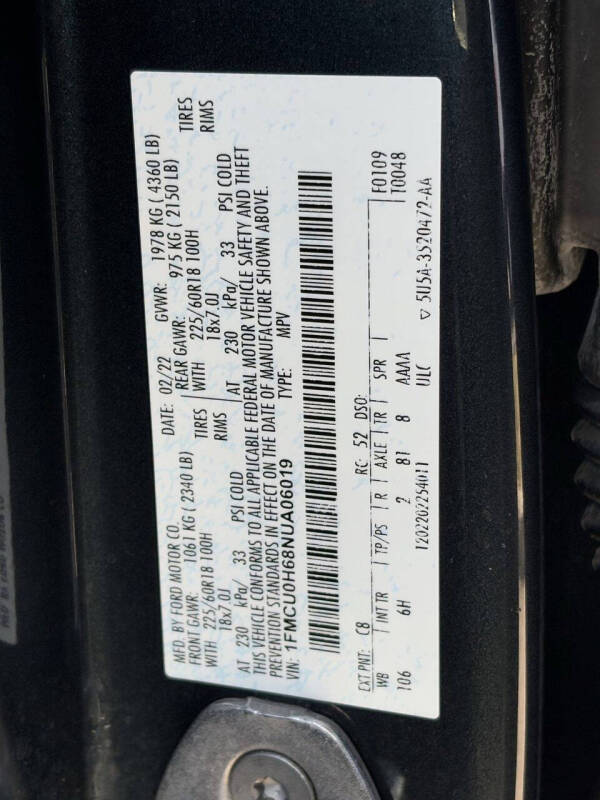 2022 Ford Escape SEL